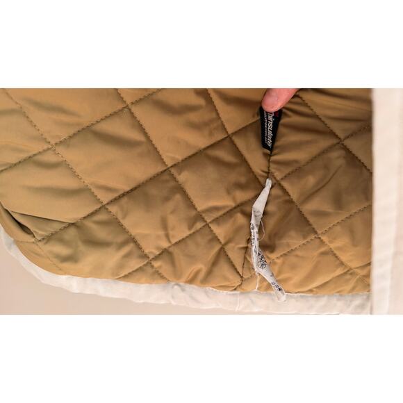 Vintage LL Bean Chore Jacket Barn Tan Field Coat Canvas Tan 3X - Picture 4 of 10